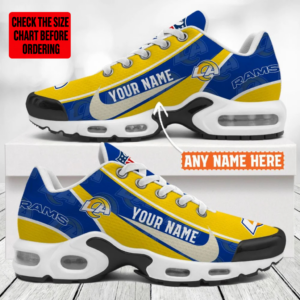 Limited Edition – Customized NFL Los Angeles Rams Air Max Plus Sneakers