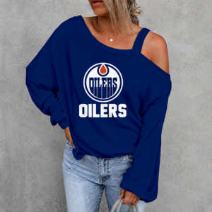 Limited Edition – Customized NHL Edmonton Oilers Drop Shoulder Sweatshirt