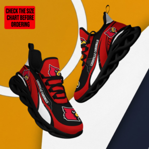 Limited Edition – New Customized NCAA Louisville Cardinals Max Soul Sneakers