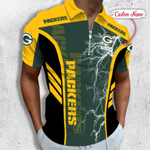 Limited Edition – Customized NFL Green Bay Packers Zip Polo Shirt