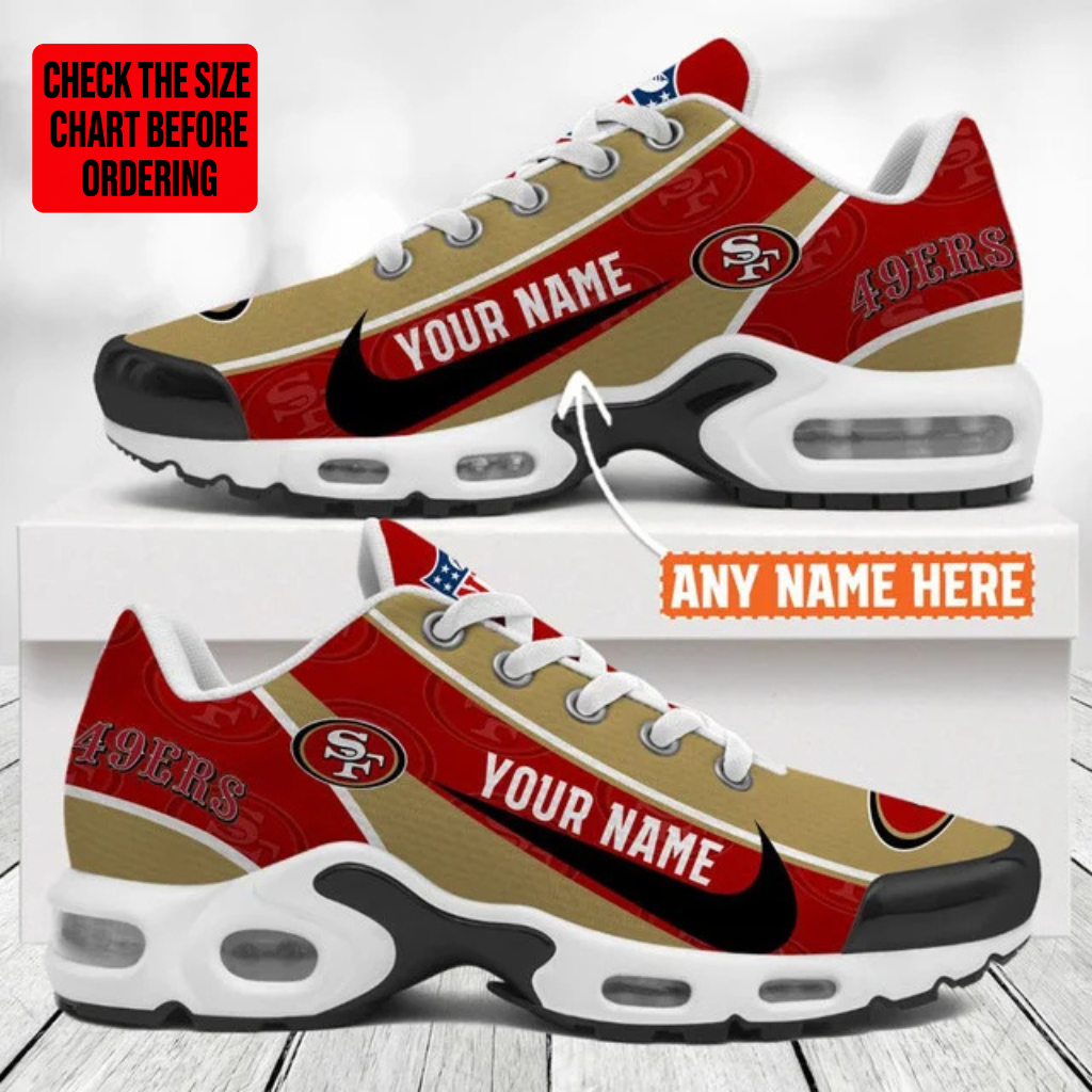 Limited Edition – Customized NFL San Francisco 49Ers Air Max Plus Sneakers