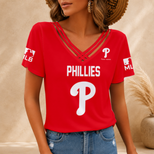 Limited Edition – Customized MLB Philadelphia Phillies V-Neck Shirt