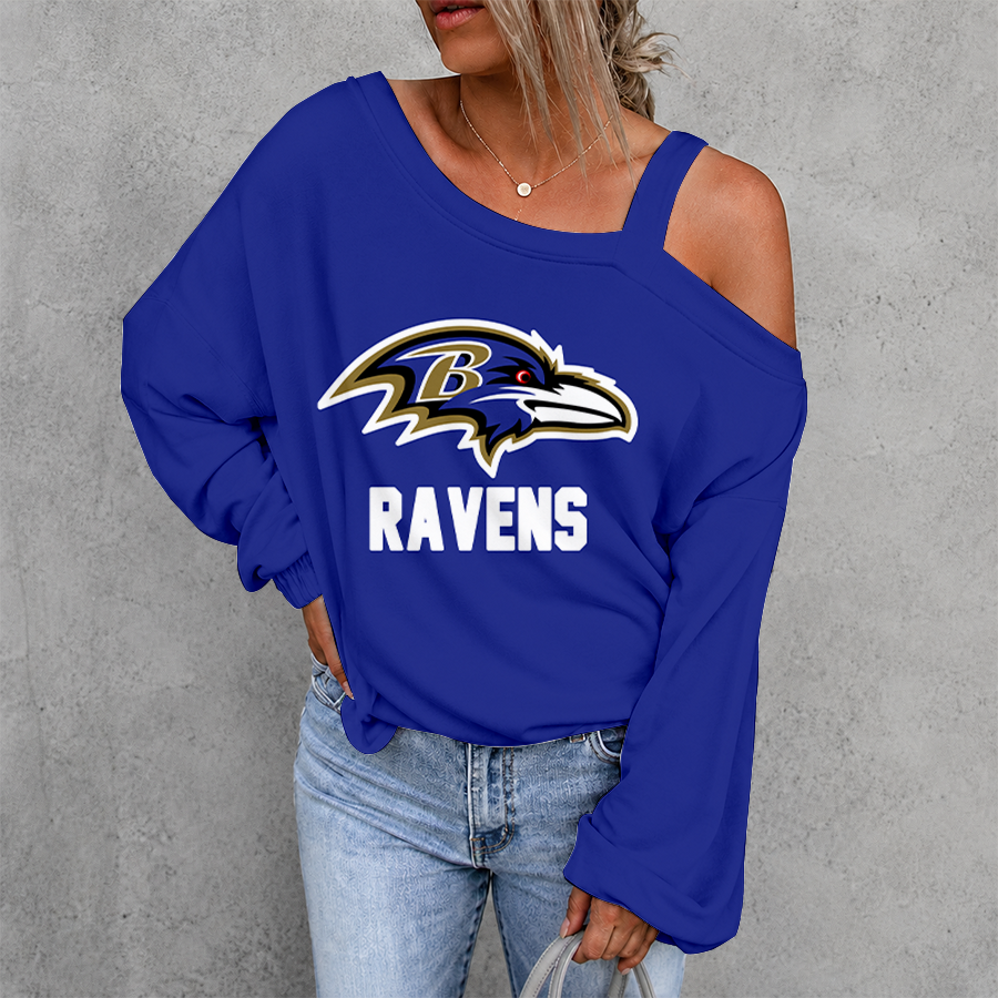 Limited Edition – Customized NFL Baltimore Ravens Drop Shoulder Sweatshirt