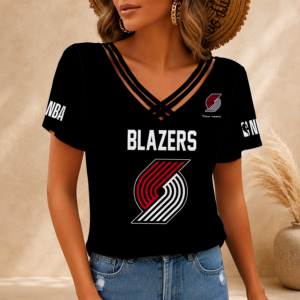 Limited Edition – Customized NBA Portland Trail Blazers V-Neck Shirt