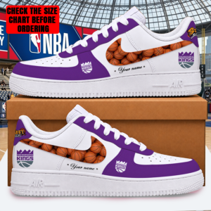 Limited Edition – Customized NBA Sacramento Kings Af1 Shoes