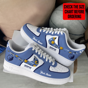 Limited Edition – Customized NBA Memphis Grizzlies Af1 Shoes