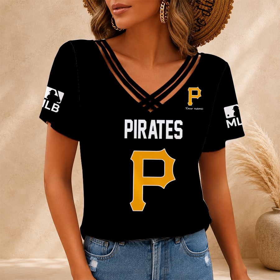 Limited Edition – Customized MLB Pittsburgh Pirates V-Neck Shirt