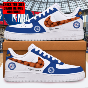 Limited Edition – Customized NBA Philadelphia 76Ers Af1 Shoes