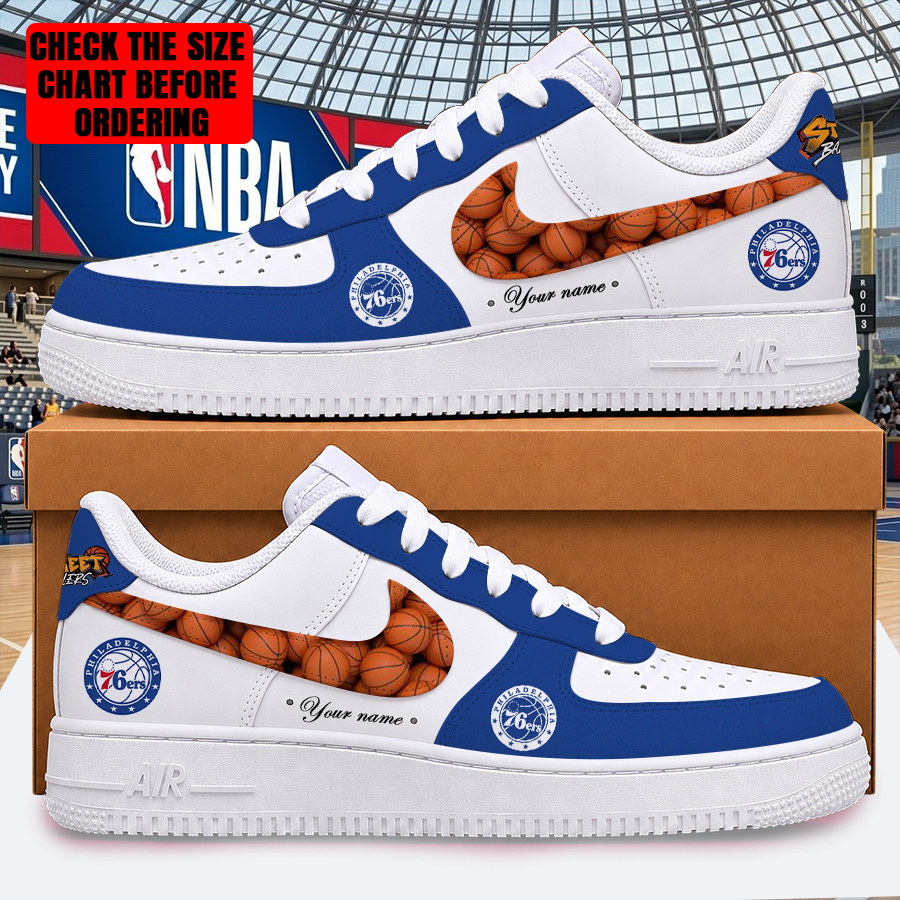 Limited Edition – Customized NBA Philadelphia 76Ers Af1 Shoes