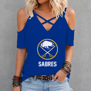 Limited Edition – Customized NHL Buffalo Sabres Criss Cross V-Neck Top