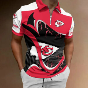 Limited Edition – Customized NFL Kansas City Chiefs Zip Polo Shirt