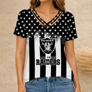 Limited Edition – Customized NFL Las Vegas Raiders V-Neck Shirt