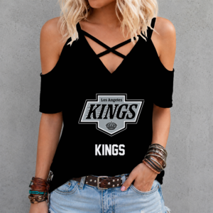 Limited Edition – Customized NHL Los Angeles Kings Criss Cross V-Neck Top