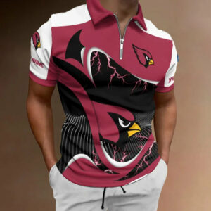 Limited Edition – Customized NFL Arizona Cardinals Zip Polo Shirt