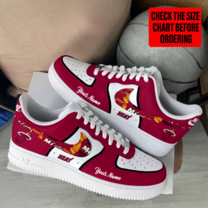 Limited Edition – Customized NBA Miami Heat Af1 Shoes