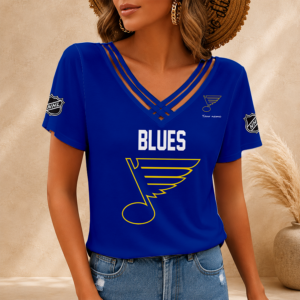 Limited Edition – Customized NHL St. Louis Blues V-Neck Shirt