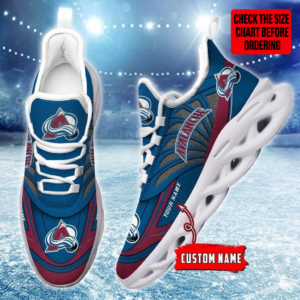 Limited Edition – Customized NHL Colorado Avalanche Max Soul Shoes