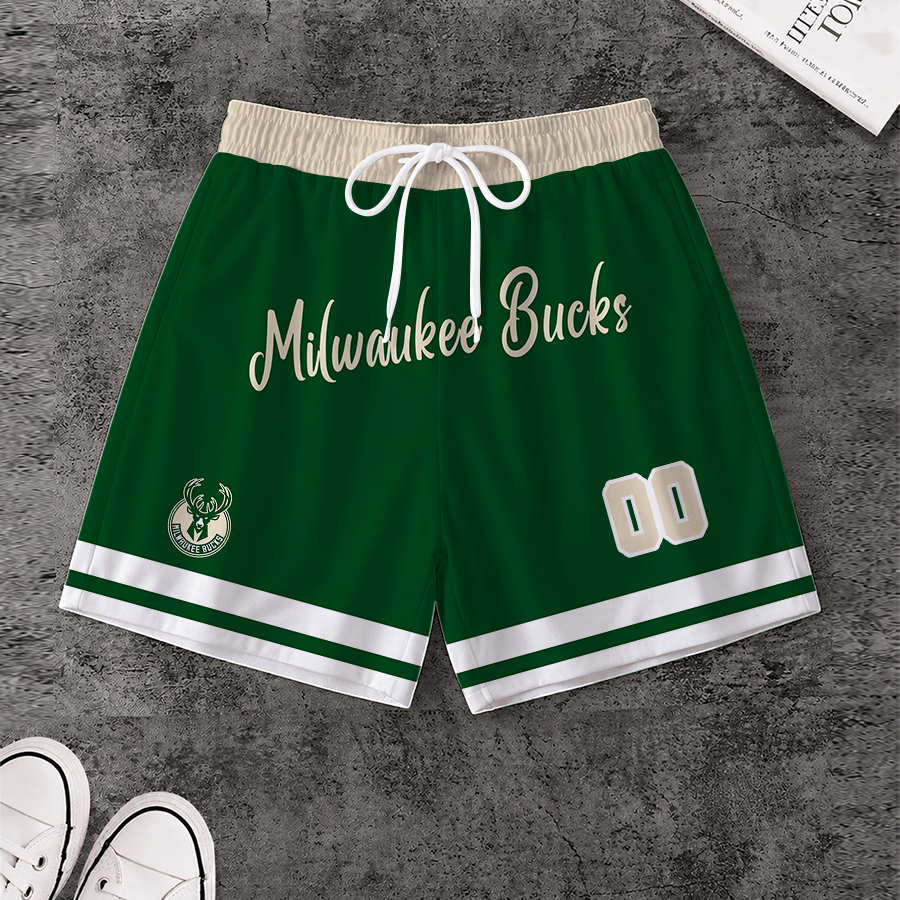 Limited Edition – Customized NBA Milwaukee Bucks Short Pants