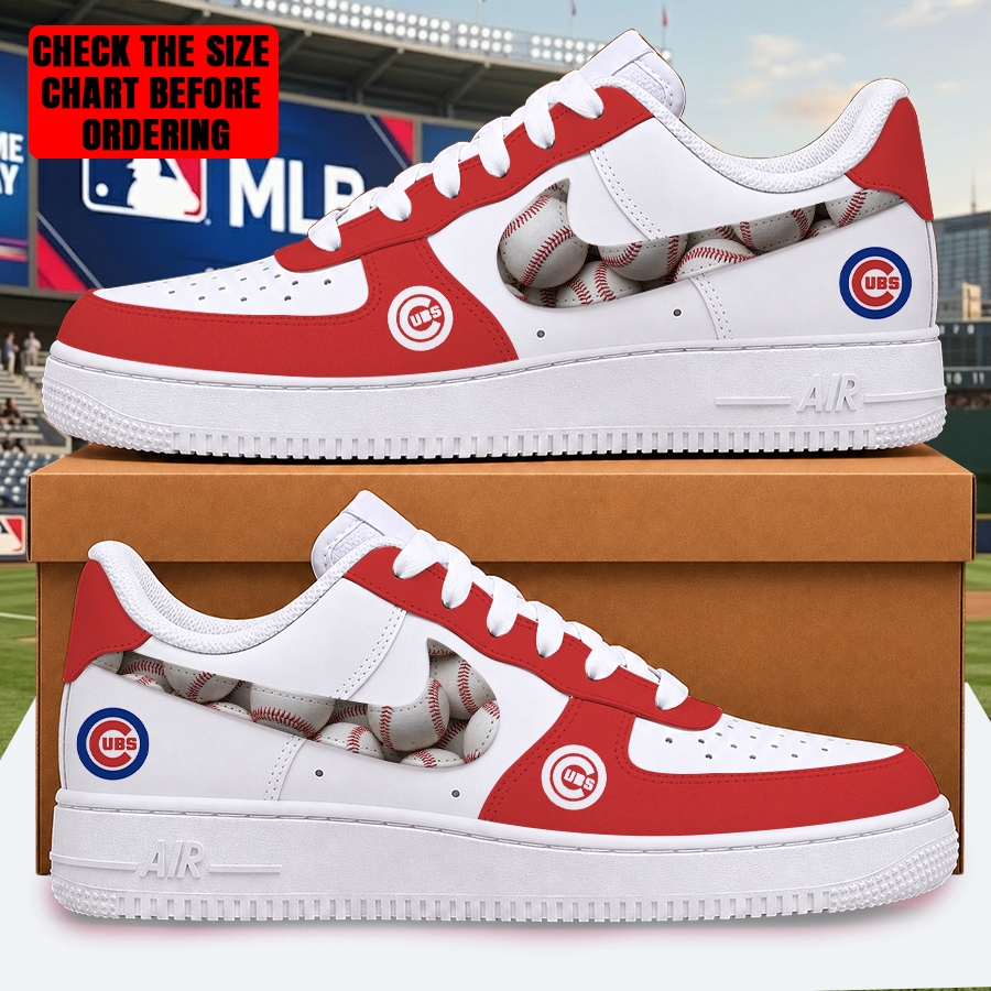 Limited Edition – Customized MLB Chicago Cubs Af1 Shoes