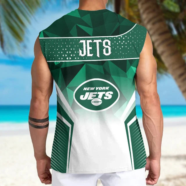 Limited Edition – Customized NFL Nyj New York Jets Men’s Gym Shirt - Image 2