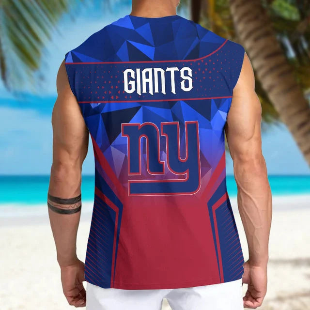 Limited Edition – Customized NFL New York Giants Men’s Gym Shirt - Image 2