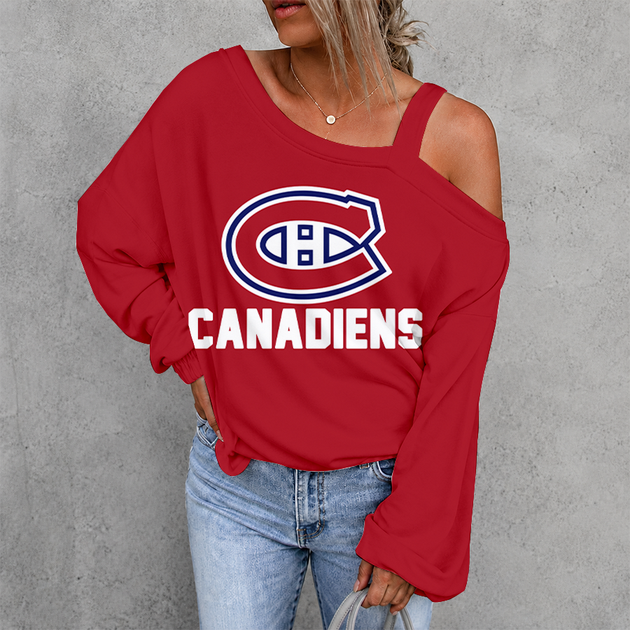 Limited Edition – Customized NHL Montreal Canadiens Drop Shoulder Sweatshirt