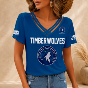 Limited Edition – Customized NBA Minnesota Timberwolves V-Neck Shirt
