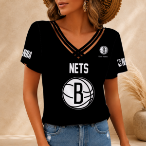 Limited Edition – Customized NBA Brooklyn Nets V-Neck Shirt
