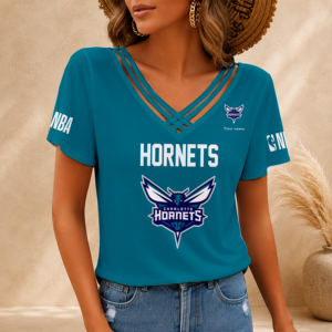 Limited Edition – Customized NBA Charlotte Hornets V-Neck Shirt