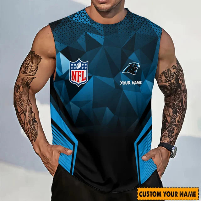 Limited Edition – Customized NFL Carolina Panthers Men’s Gym Shirt