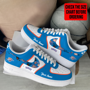 Limited Edition – Customized NBA Oklahoma City Thunder Af1 Shoes