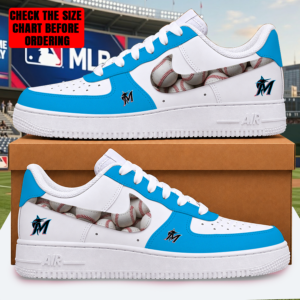 Limited Edition – Customized MLB Miami Marlins Af1 Shoes