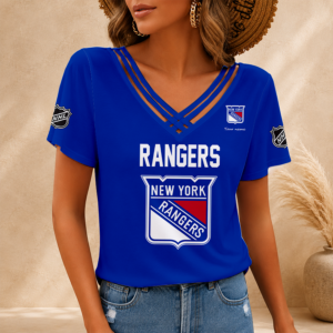 Limited Edition – Customized NHL New York Rangers V-Neck Shirt