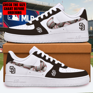 Limited Edition – Customized MLB San Diego Padres Af1 Shoes