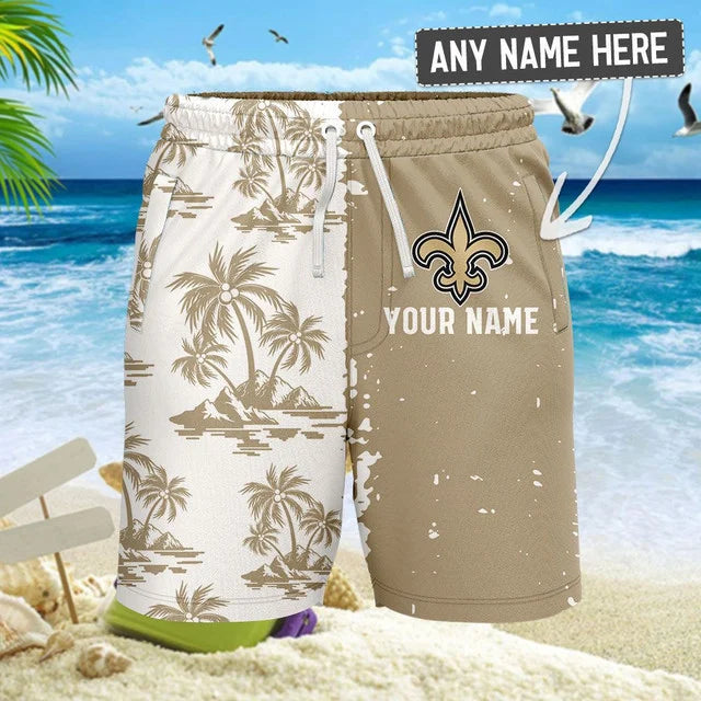 Limited Edition – Customized NFL New Orleans Saints Unisex Hawaiian Shirt & Shorts Set - Image 2