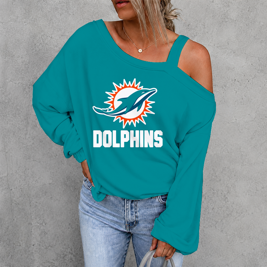 Limited Edition – Customized NFL Miami Dolphins Drop Shoulder Sweatshirt