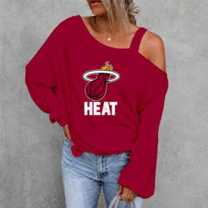Limited Edition – Customized NBA Miami Heat Drop Shoulder Sweatshirt