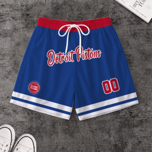 Limited Edition – Customized NBA Detroit Pistons Short Pants