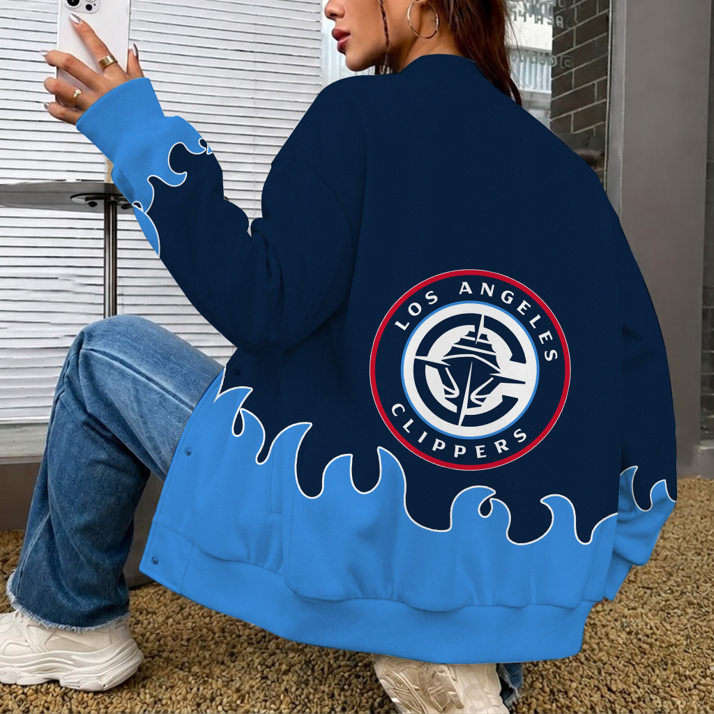 Limited Edition – Customized NBA Los Angeles Clippers Baseball Jacket - Image 2