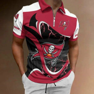 Limited Edition – Customized NFL Tampa Bay Buccaneers Zip Polo Shirt