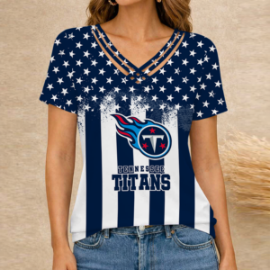 Limited Edition – Customized NFL Tennessee Titans V-Neck Shirt