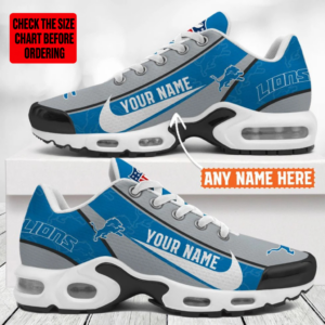 Limited Edition – Customized NFL Detroit Lions Air Max Plus Sneakers
