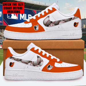 Limited Edition – Customized MLB Baltimore Orioles Af1 Shoes