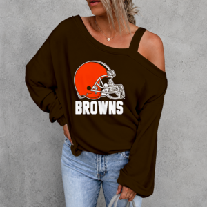 Limited Edition – Customized NFL Cleveland Browns Drop Shoulder Sweatshirt