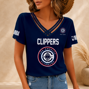 Limited Edition – Customized NBA Los Angeles Clippers V-Neck Shirt