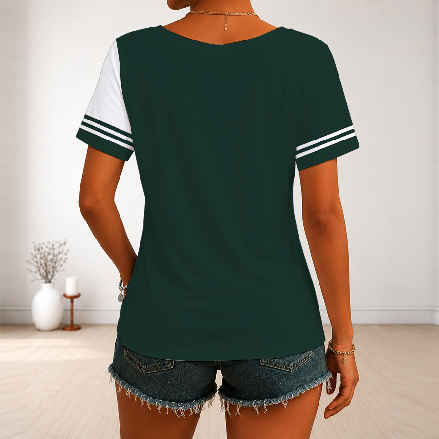 Limited Edition – Customized NFL Green Bay Packers V-Neck Female Shirt - Image 2