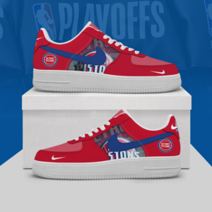 Limited Edition – Customized NBA Detroit Pistons Af1 Shoes