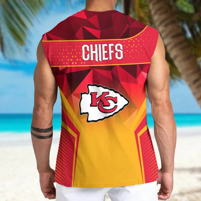 Limited Edition – Customized NFL Kansas City Chiefs Men’s Gym Shirt - Image 2