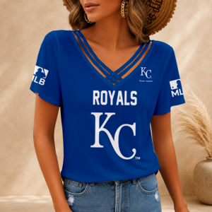 Limited Edition – Customized MLB Kansas City Royals V-Neck Shirt
