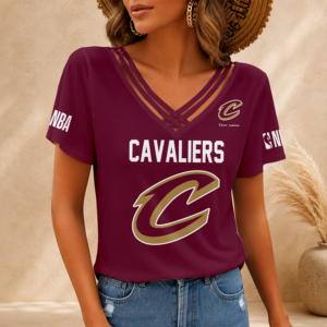 Limited Edition – Customized NBA Cleveland Cavaliers V-Neck Shirt